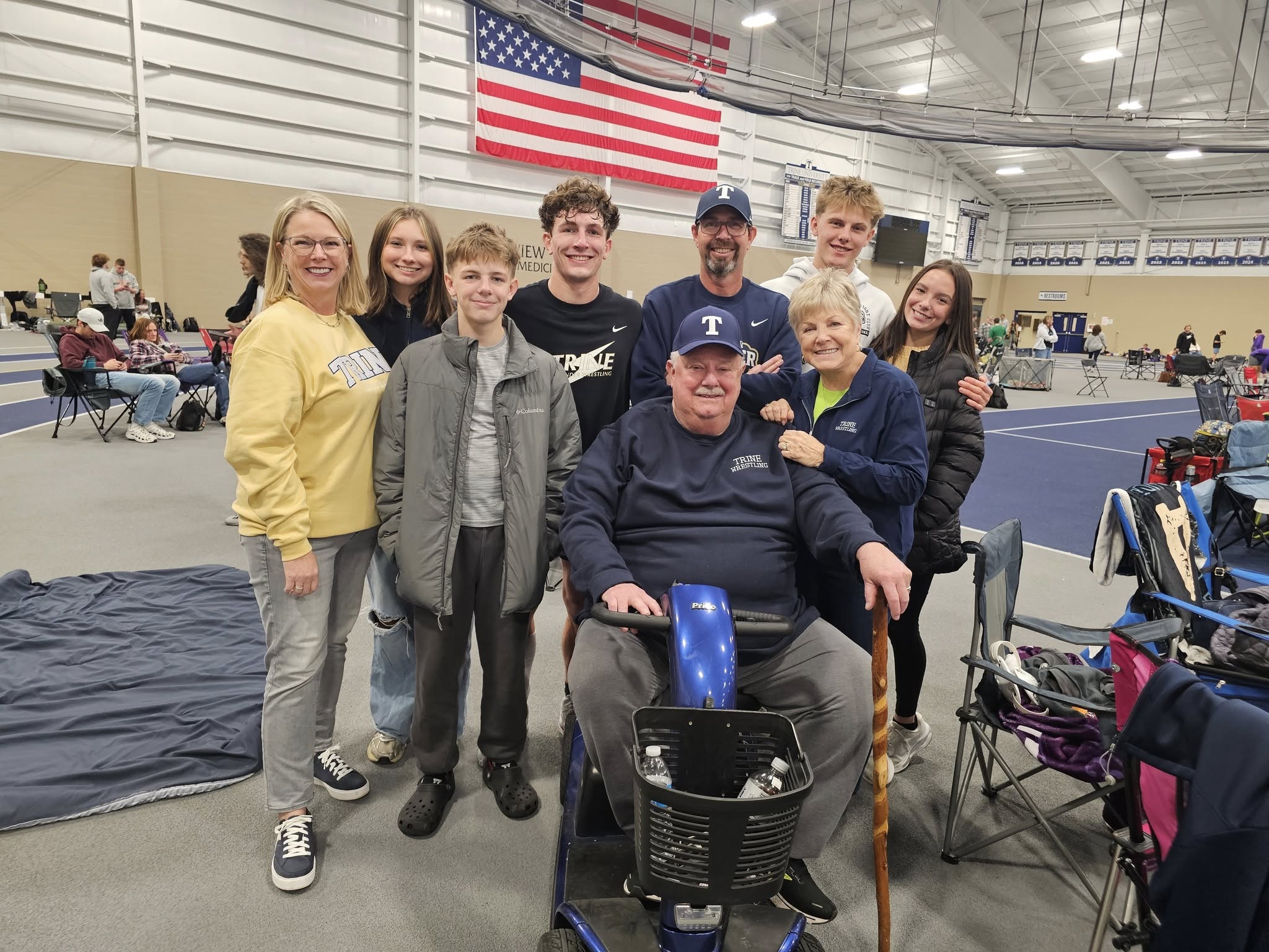 The extended Golliher family gathered together at a community event